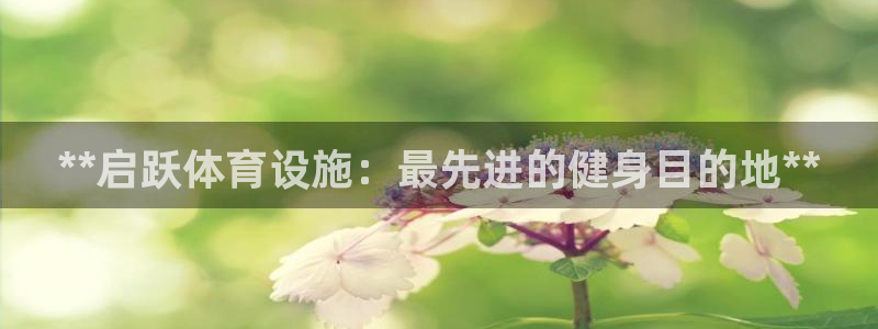 意昂体育3招商电话地址查询：**启跃体育设施：最先进