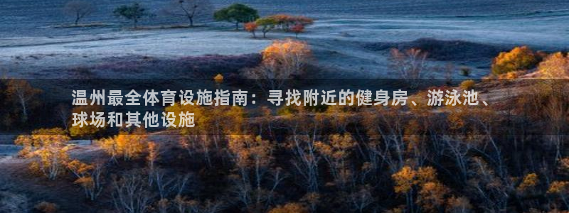 意昂体育3招商电话：温州最全体育设施指南：寻找附近的