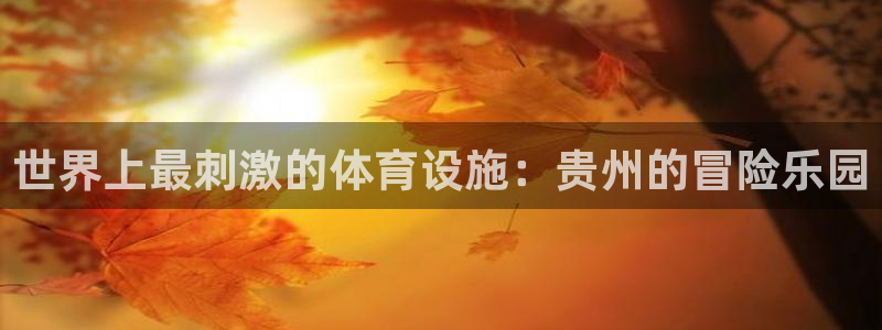 意昂3集团E.ON：世界上最刺激的体育设施：贵州的冒