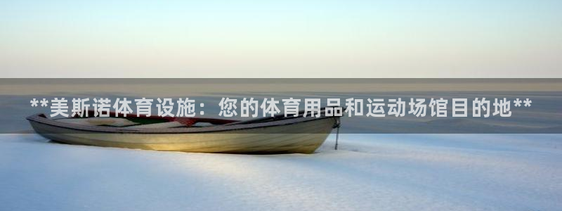 意昂3代理：**美斯诺体育设施：您的体育用品和运动场