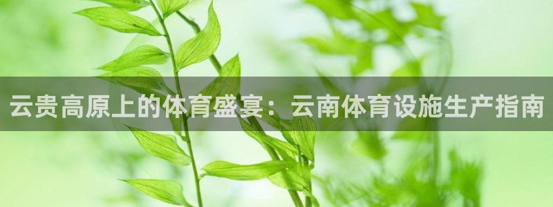 德国意昂3集团：云贵高原上的体育盛宴：云南体育设施生