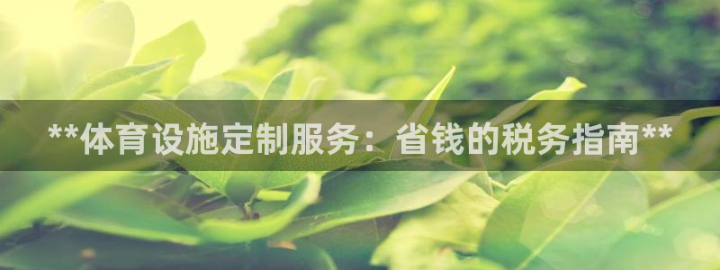 意昂体育3招商电话：**体育设施定制服务：省钱的税务