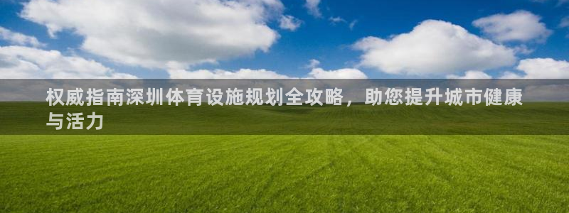 意昂体育3软件：权威指南深圳体育设施规划全攻略，助您提升城市
